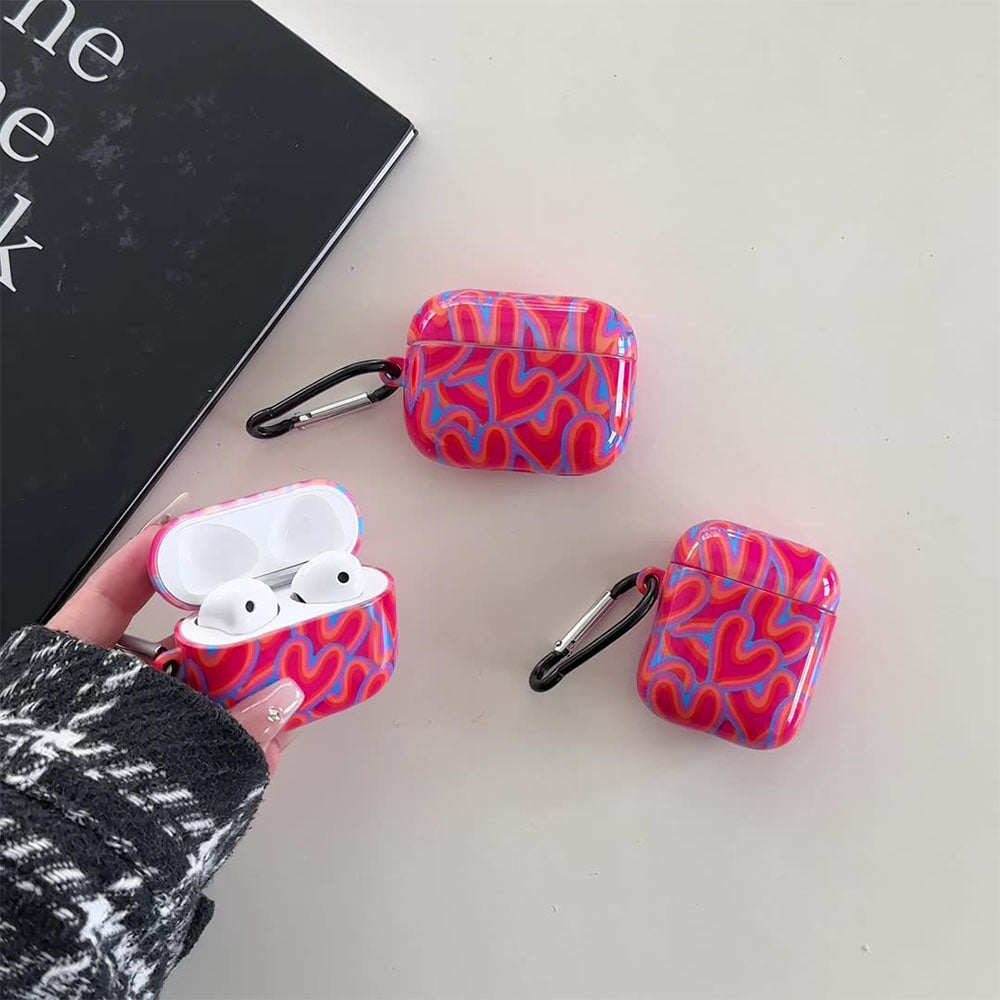 Powder Blue Heart Airpods Case