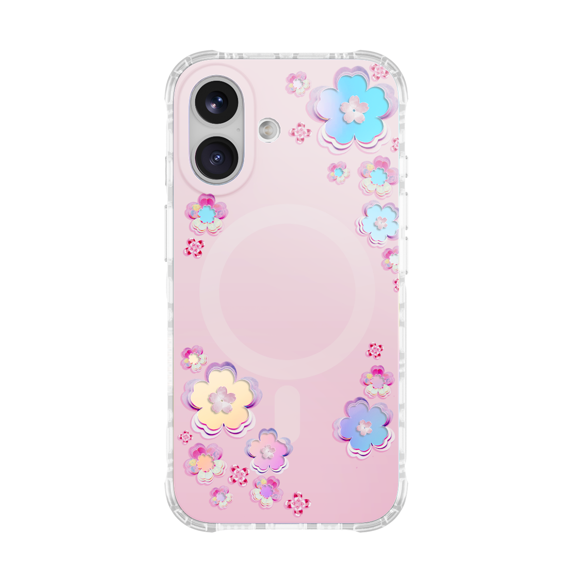 Holo-Sakura MagSafe Phone Case Grip Set