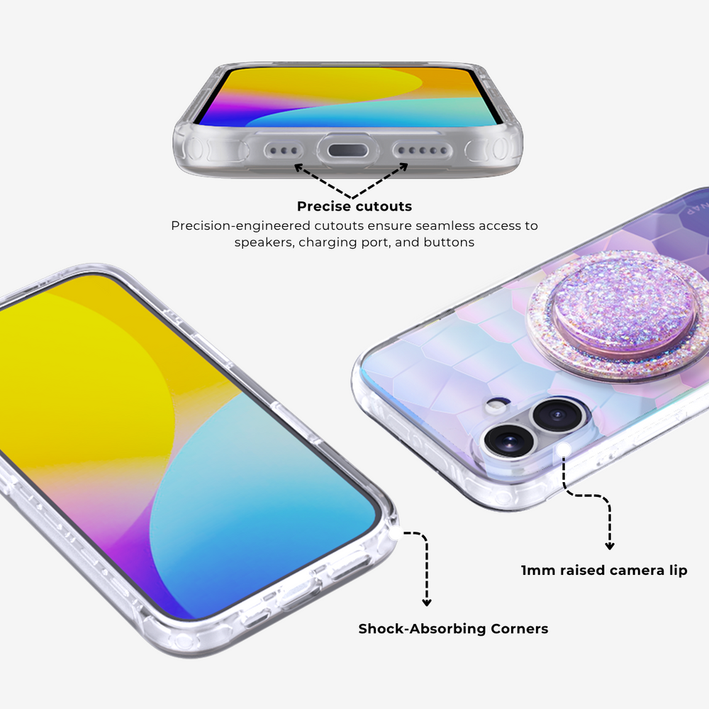 Fully Upgraded—Opaque!Vacay Glow MagSafe Phone Case Grip Set