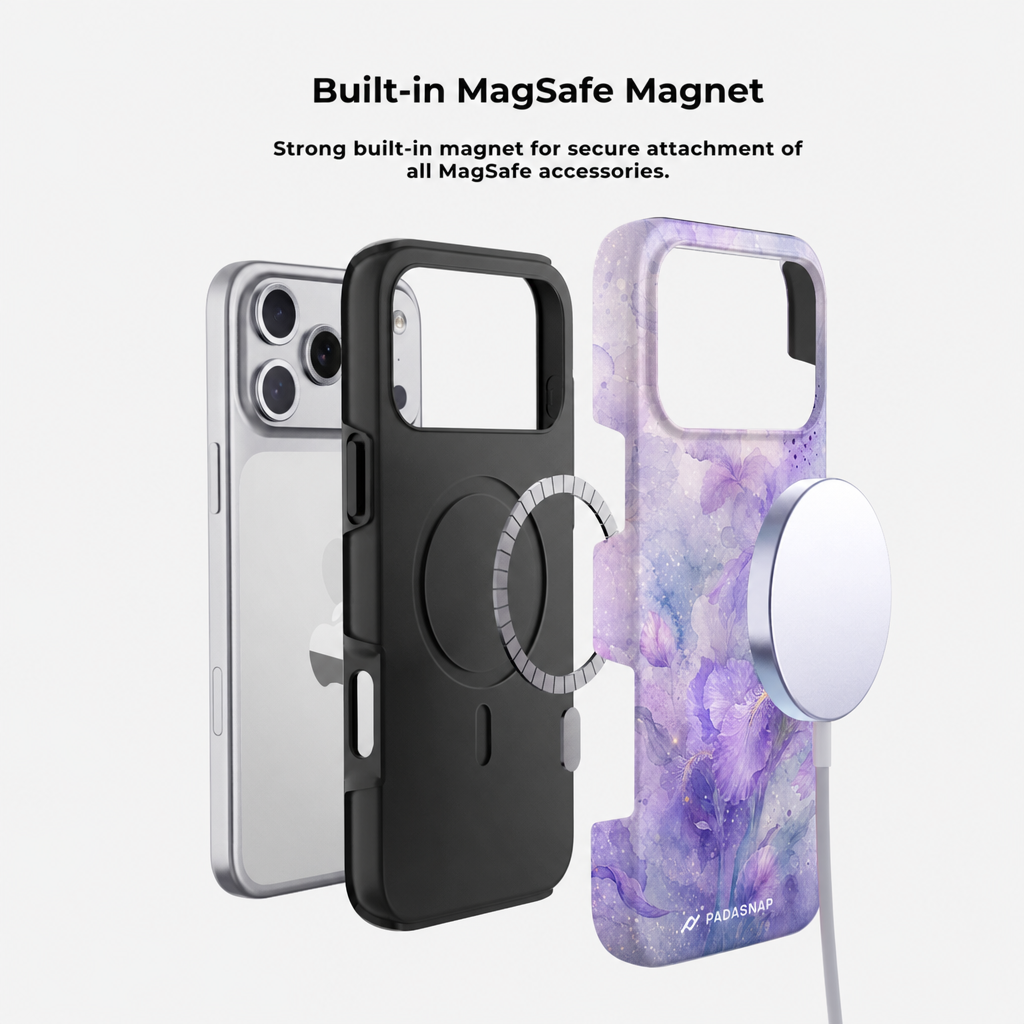 Purple Iris MagSafe Phone Case