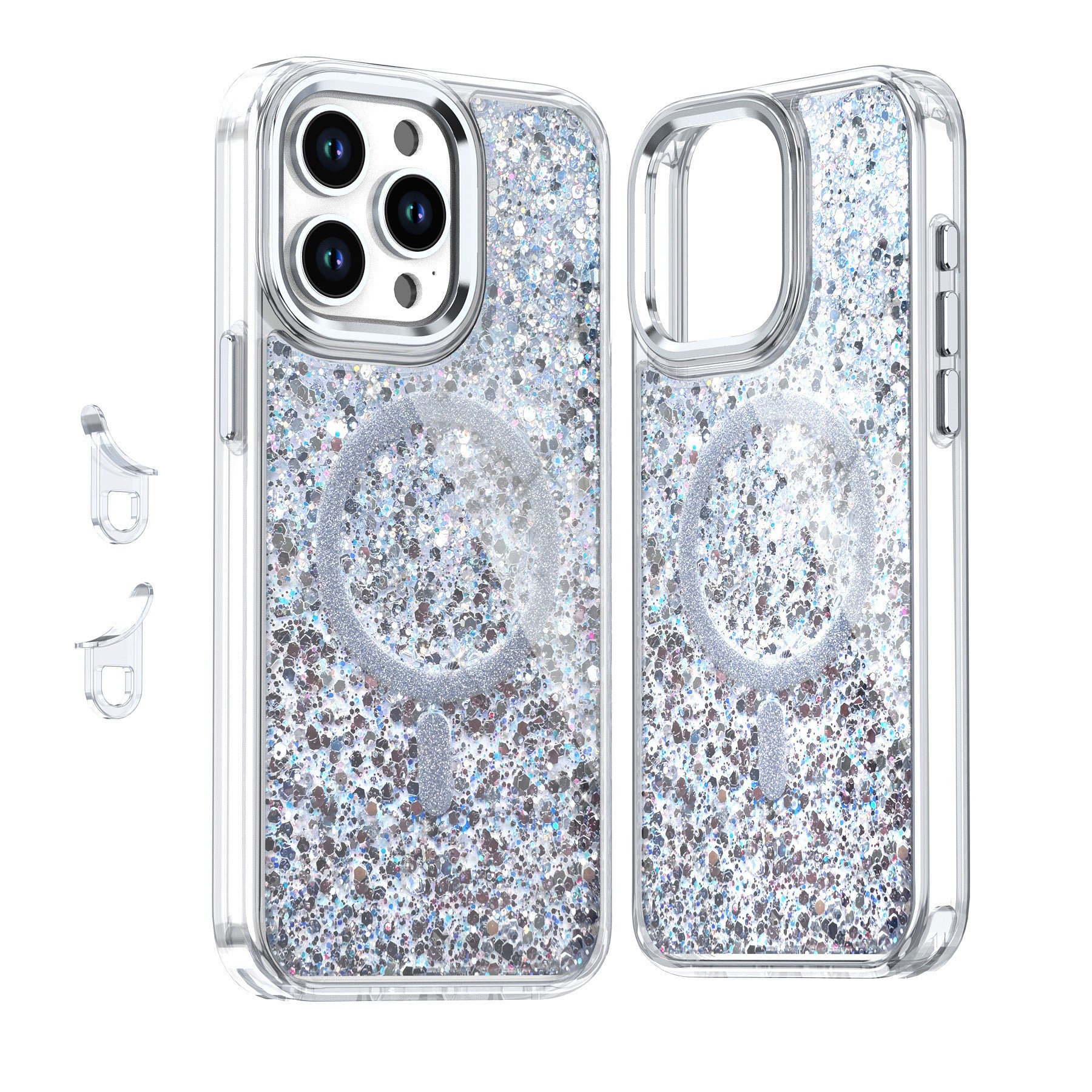 All That Glitter | MagSafe Phone Case Grip Strap With Removable Corners