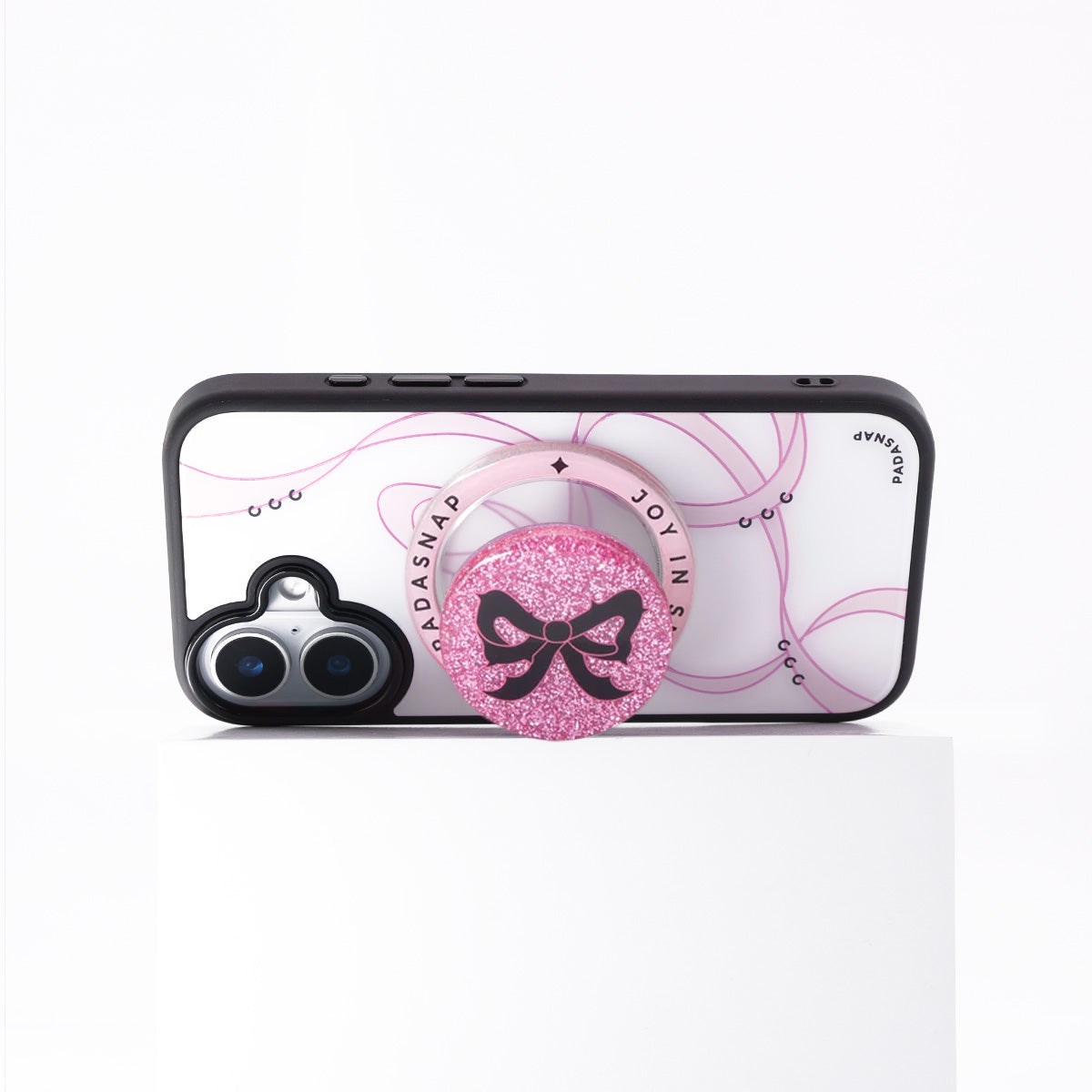 Ballet Ribbons | Pink MagSafe Phone Case Grip Set