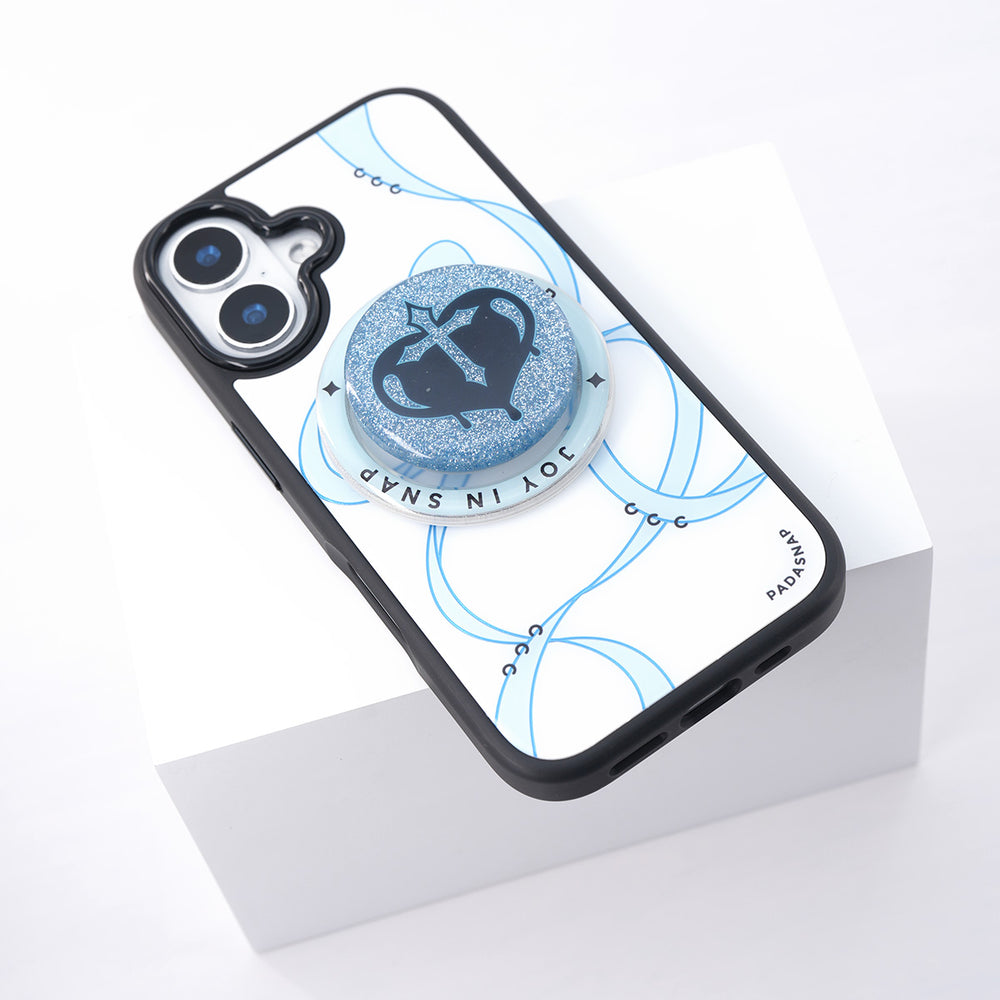 Ballet Ribbons | Blue MagSafe Phone Case Grip Set