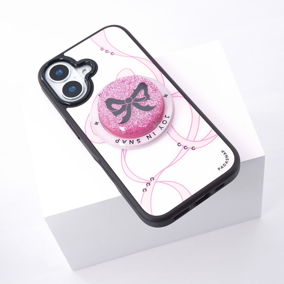 Ballet Ribbons | Pink MagSafe Phone Case Grip Set