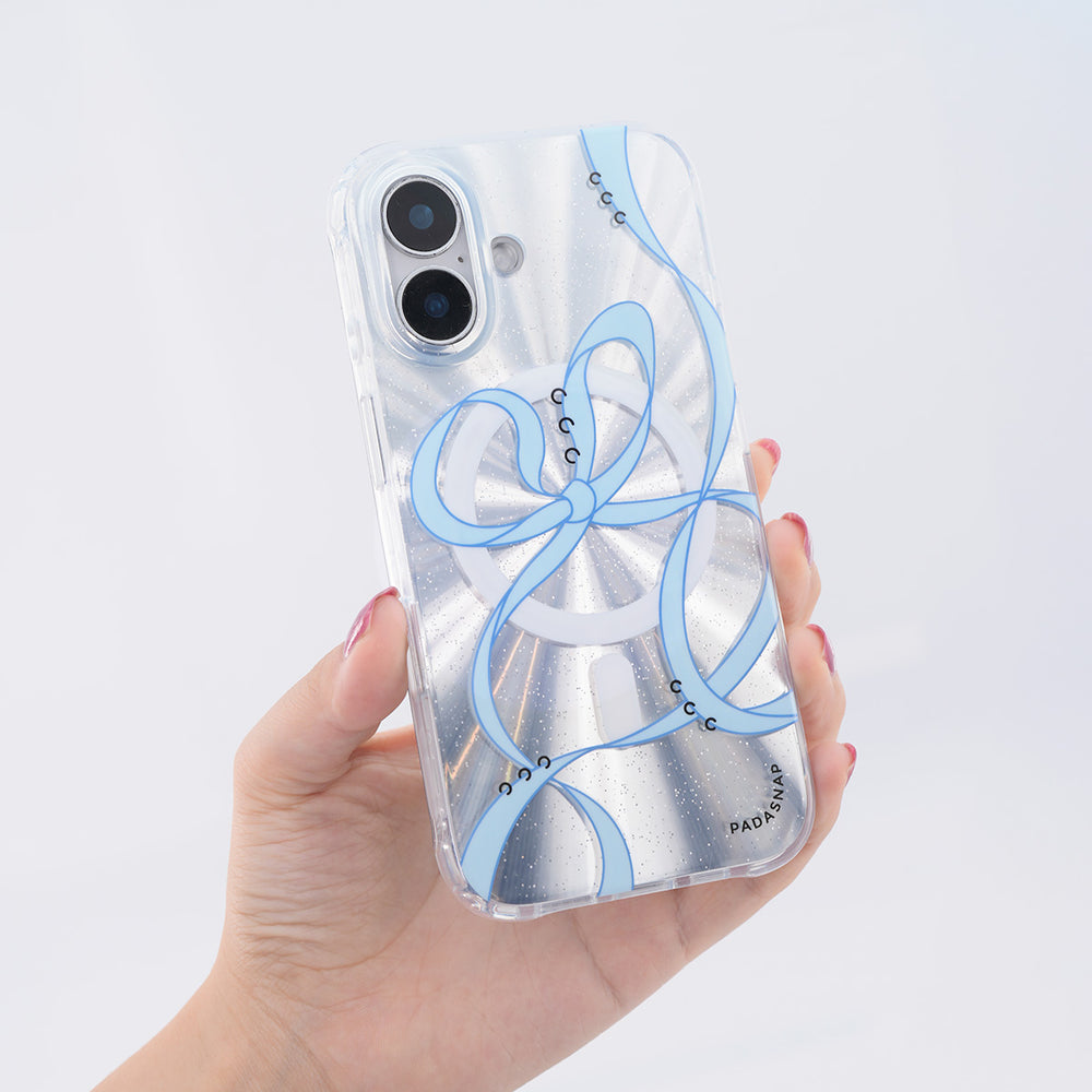 Starry Ribbons | Blue Radiation MagSafe Phone Case