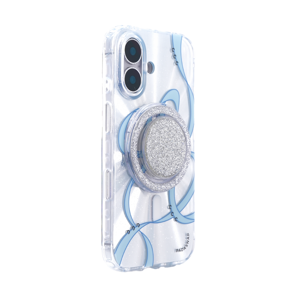 Starry Ribbons | Blue Radiation MagSafe Phone Case Grip Set