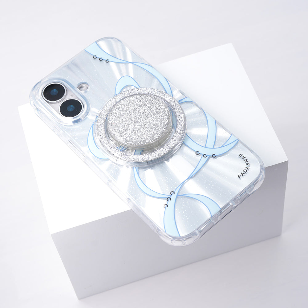 Starry Ribbons | Blue Radiation MagSafe Phone Case Grip Set