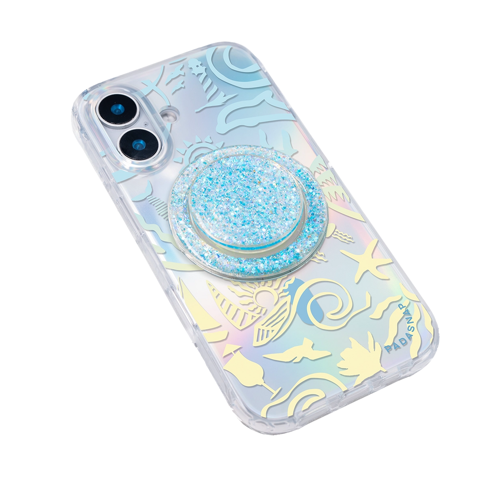 Tropic Holiday | Blue MagSafe Phone Case Grip Set