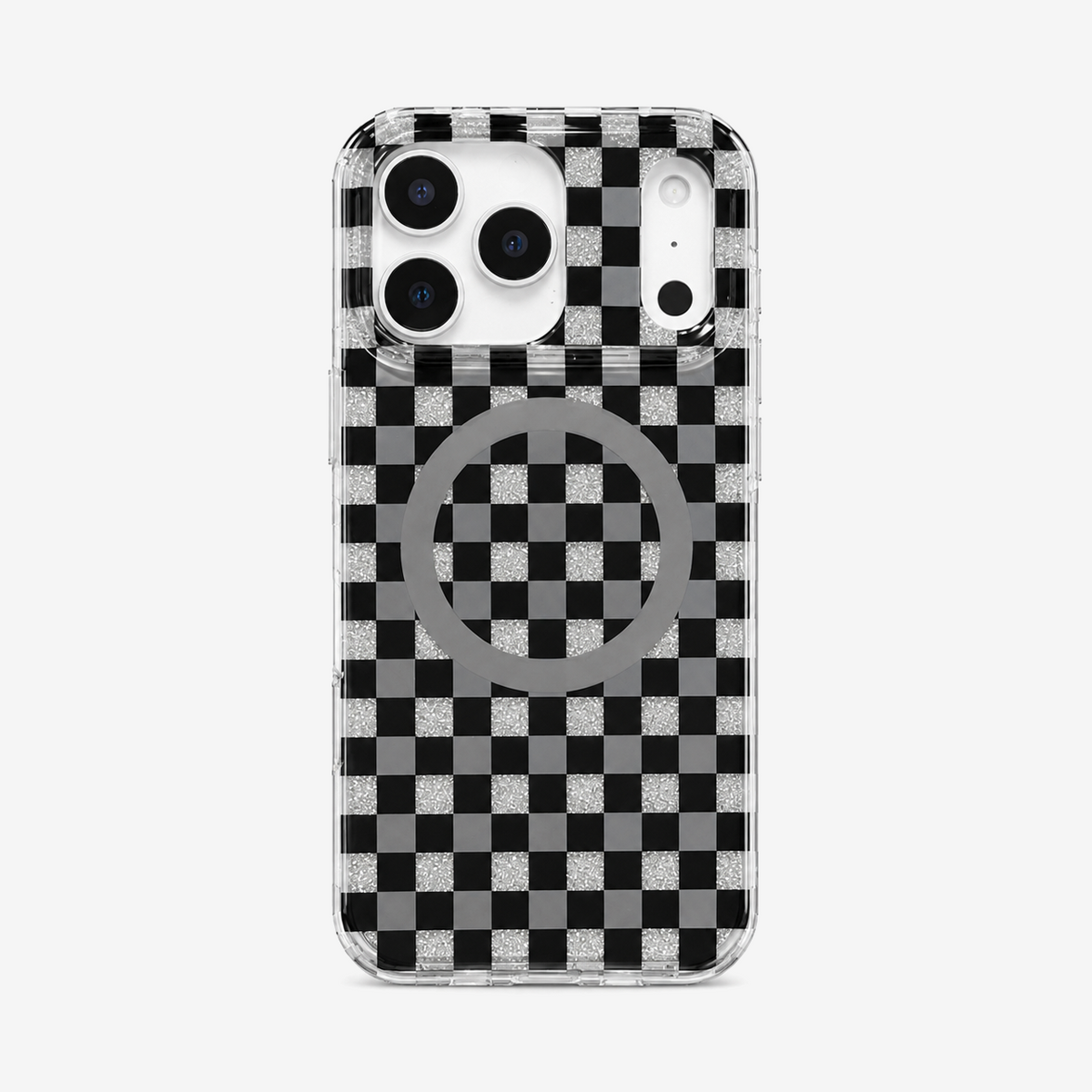 Glitter Chessboard MagSafe Phone Case