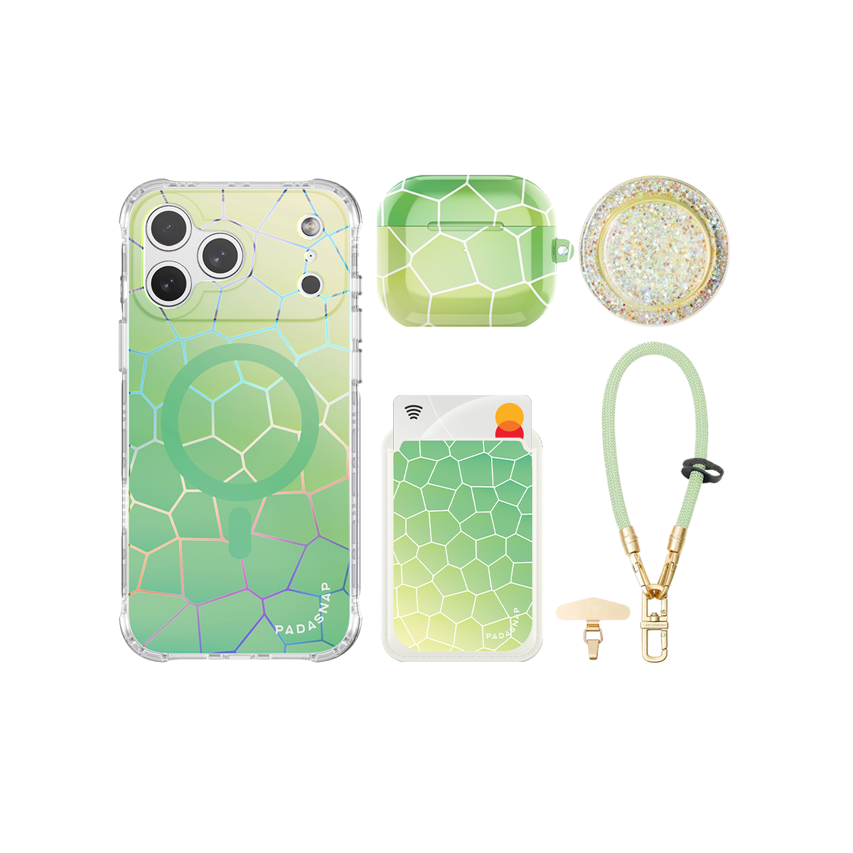 Vacay Glow Green iPhone Bundle Set