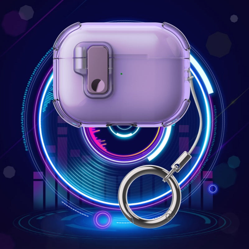 Automatic Pop-up Cover Clear Airpods Case