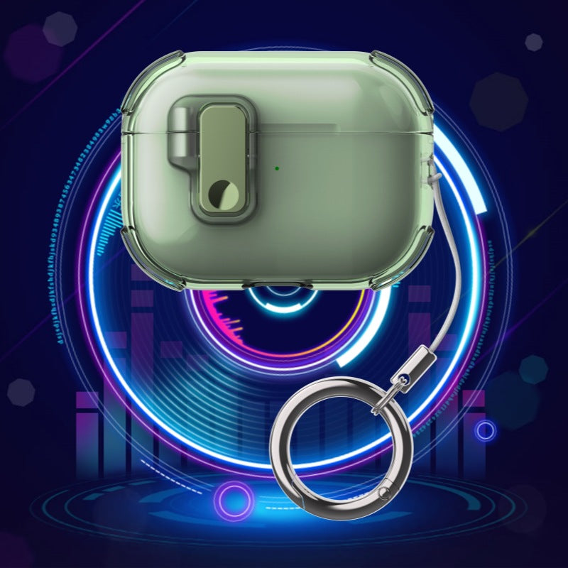 Automatic Pop-up Cover Clear Airpods Case