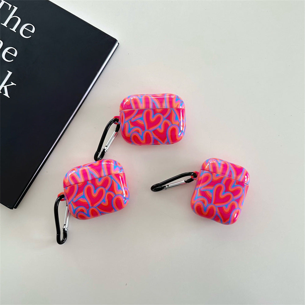 Powder Blue Heart Airpods Case