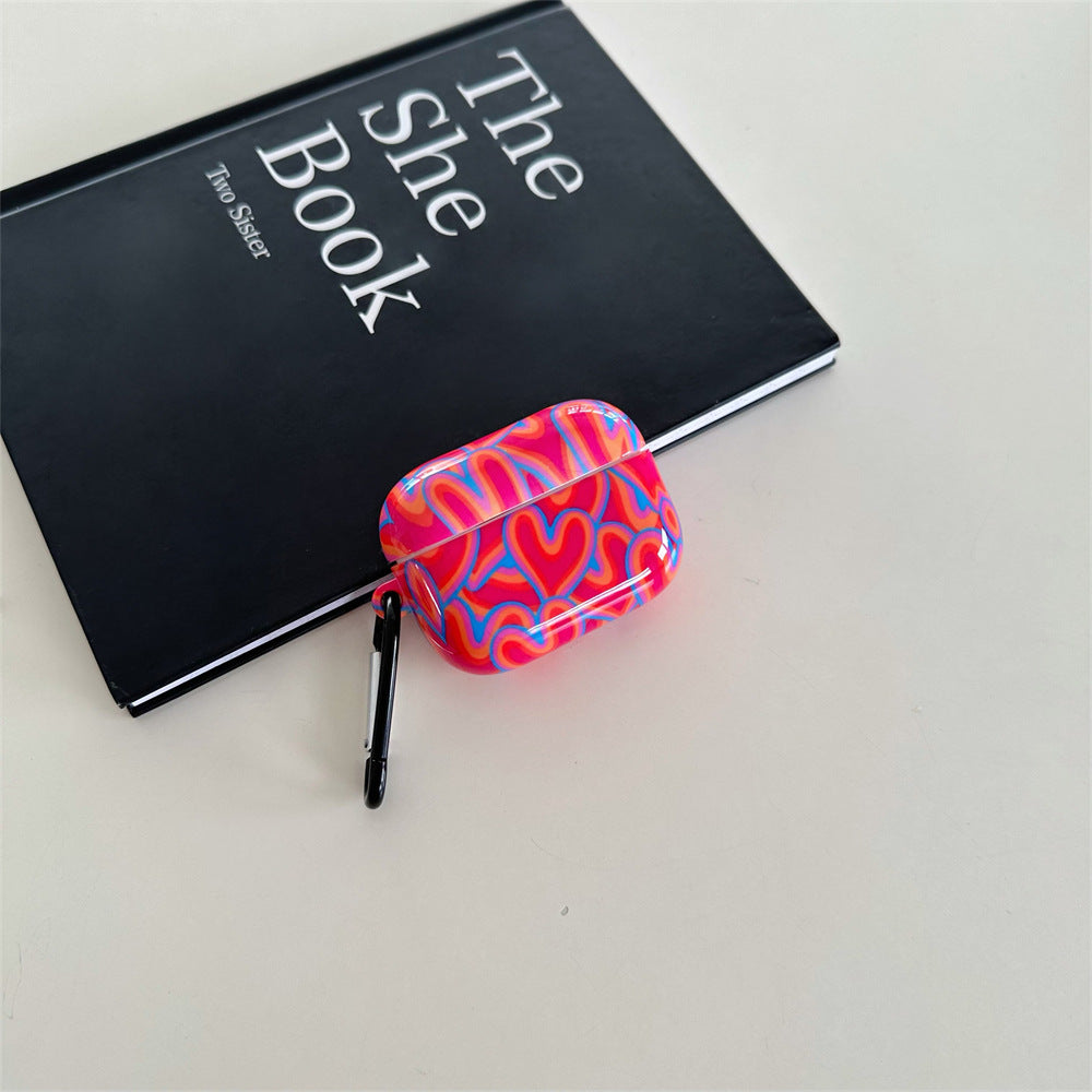 Powder Blue Heart Airpods Case