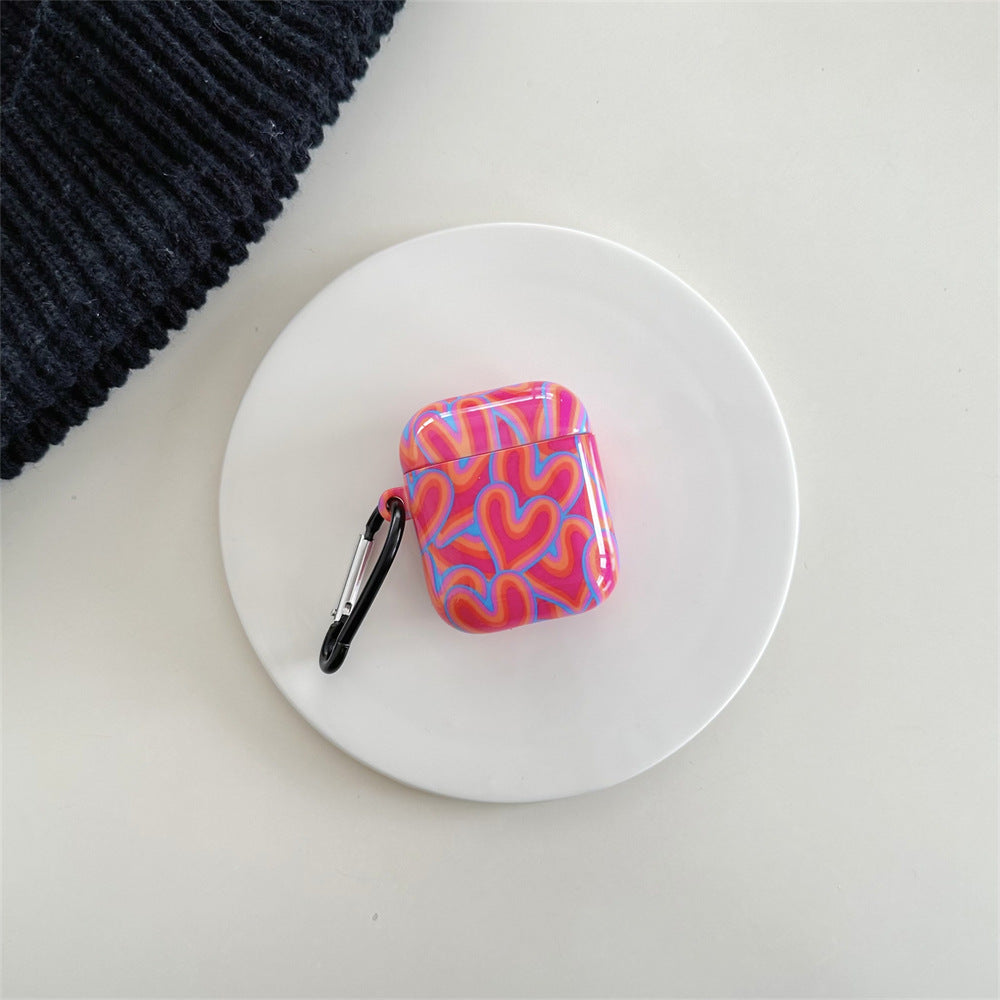 Powder Blue Heart Airpods Case