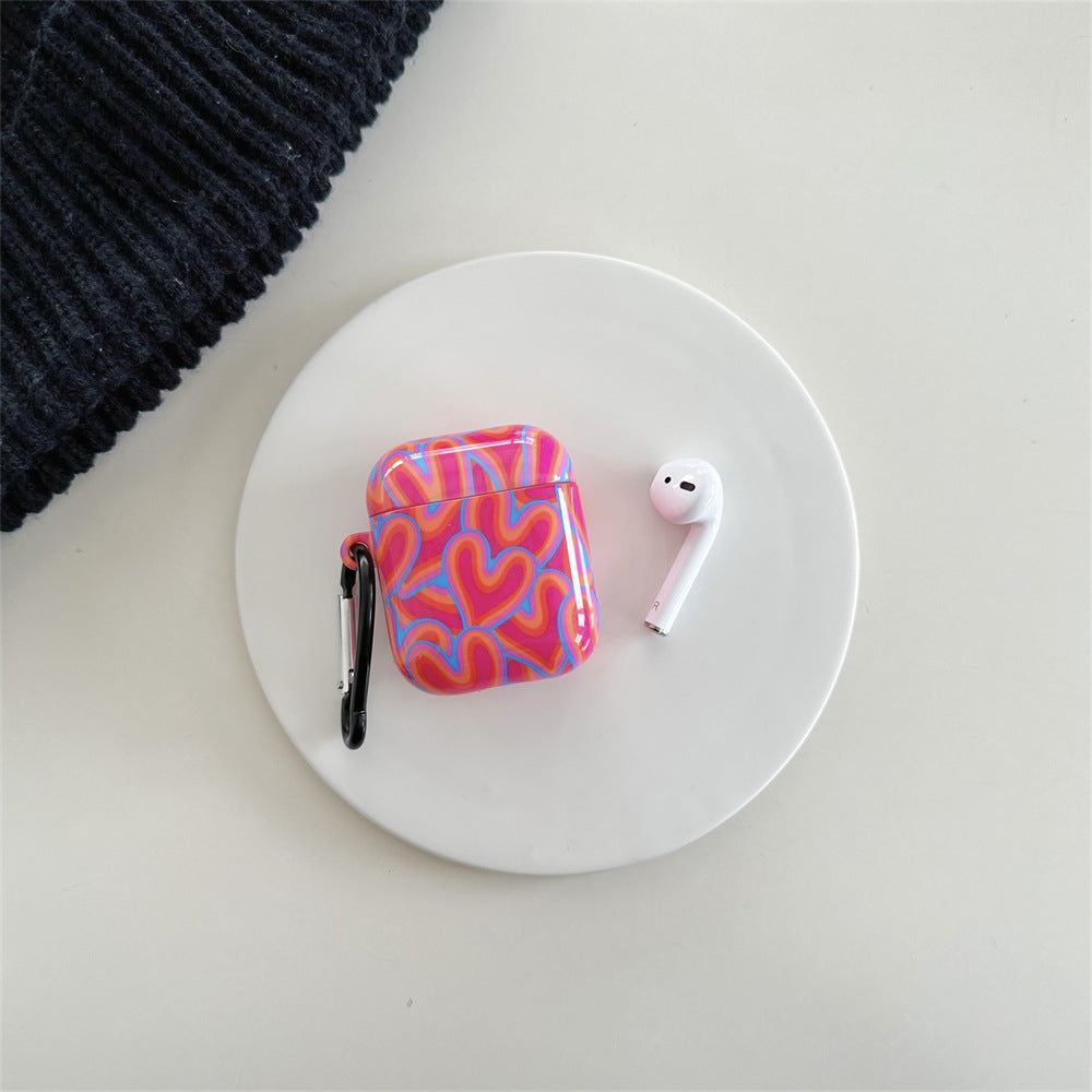Powder Blue Heart Airpods Case