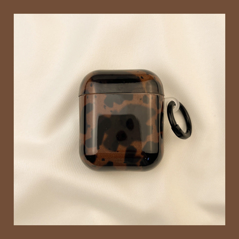 Resin Amber Heart Airpods Case