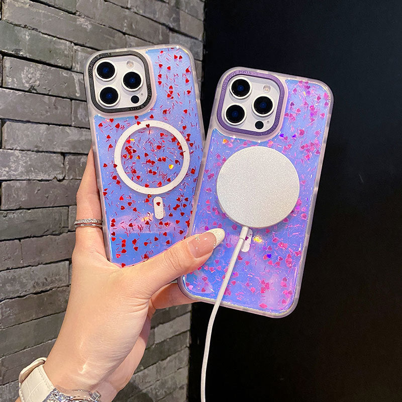 Laser Heart | MagSafe Phone Case Grip Set