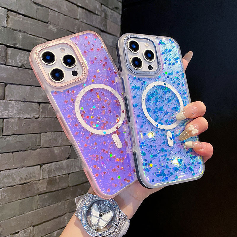 Laser Heart | MagSafe Phone Case Grip Set
