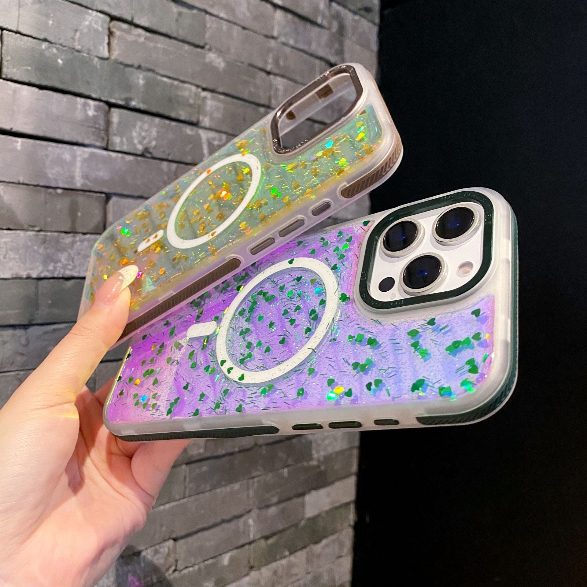 Laser Heart | MagSafe Phone Case Grip Set