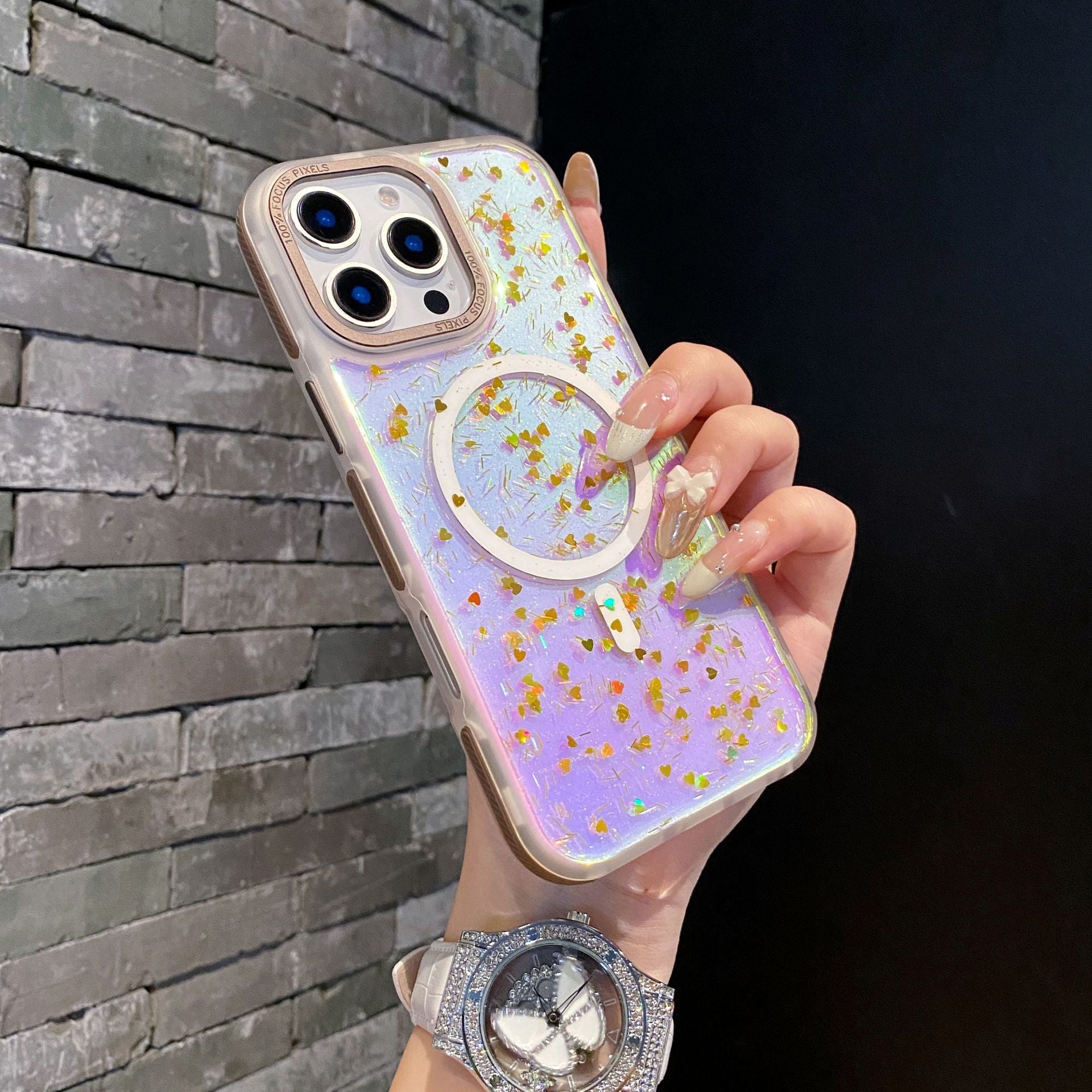 Laser Heart | MagSafe Phone Case Grip Set
