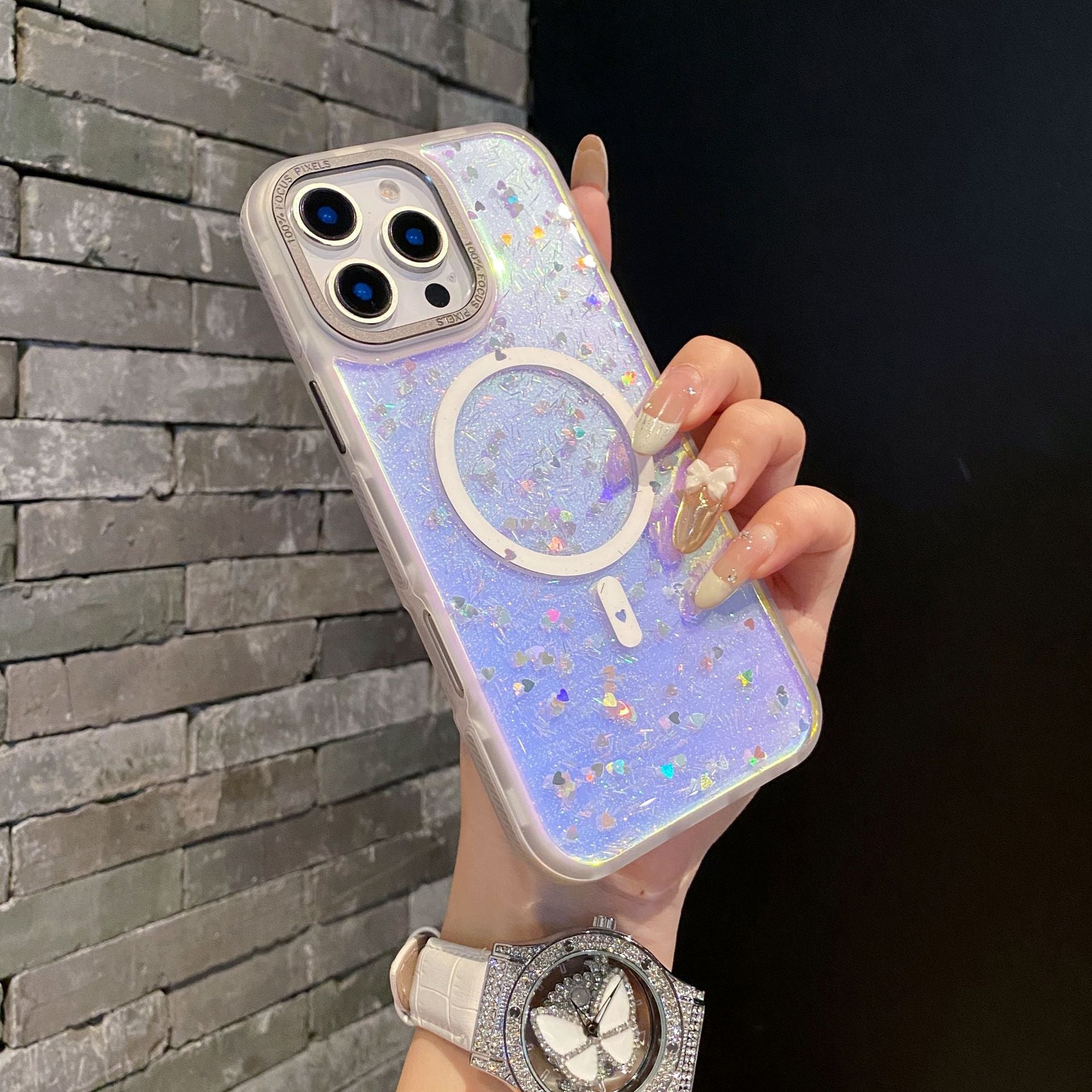 Laser Heart | MagSafe Phone Case Grip Set