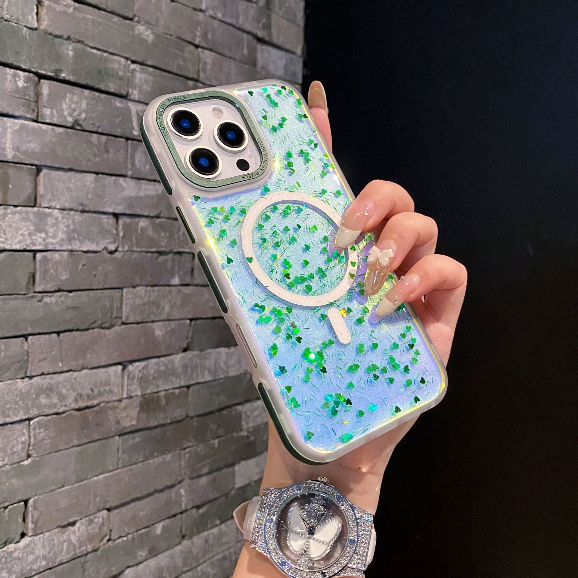 Laser Heart | MagSafe Phone Case Grip Set