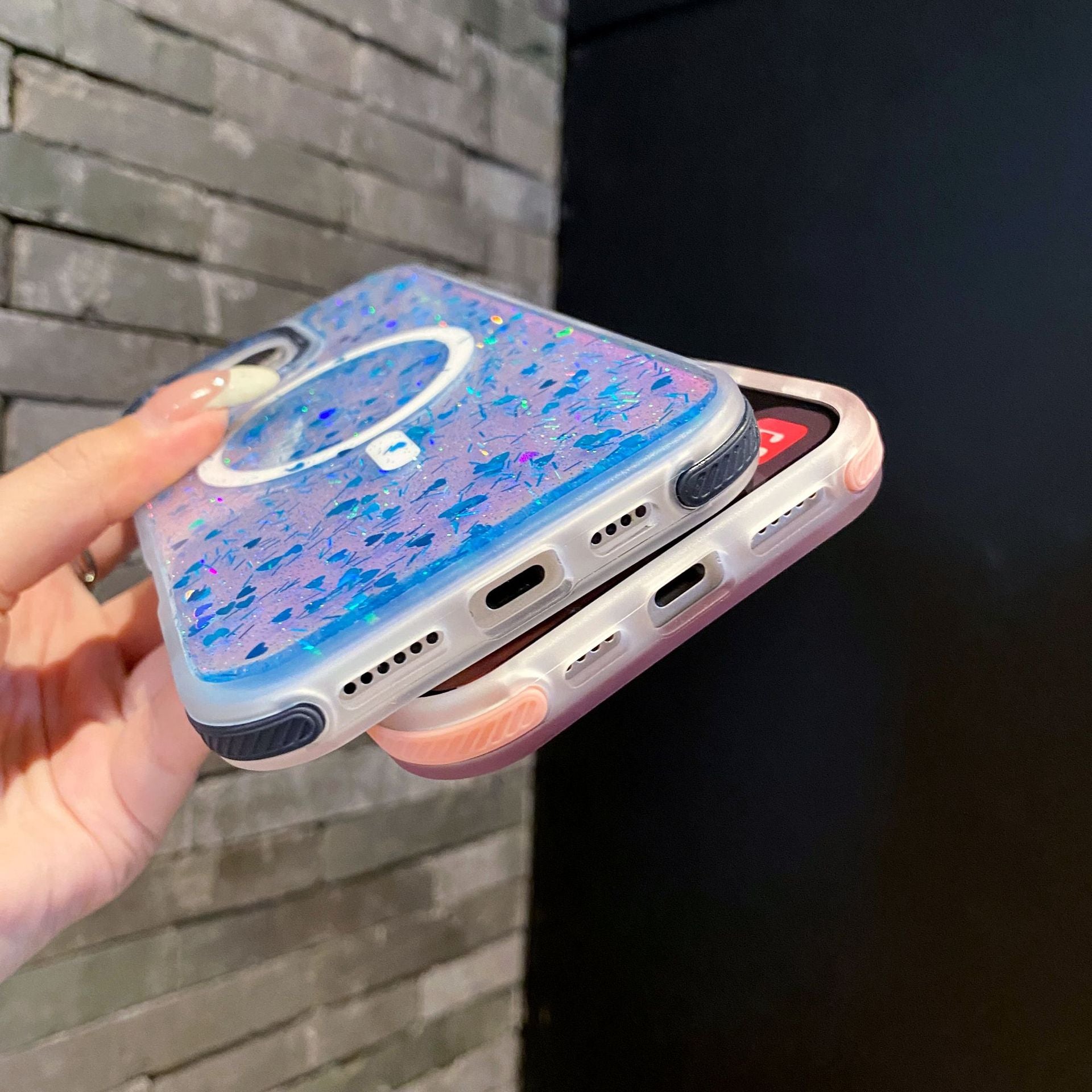 Laser Heart | MagSafe Phone Case Grip Set