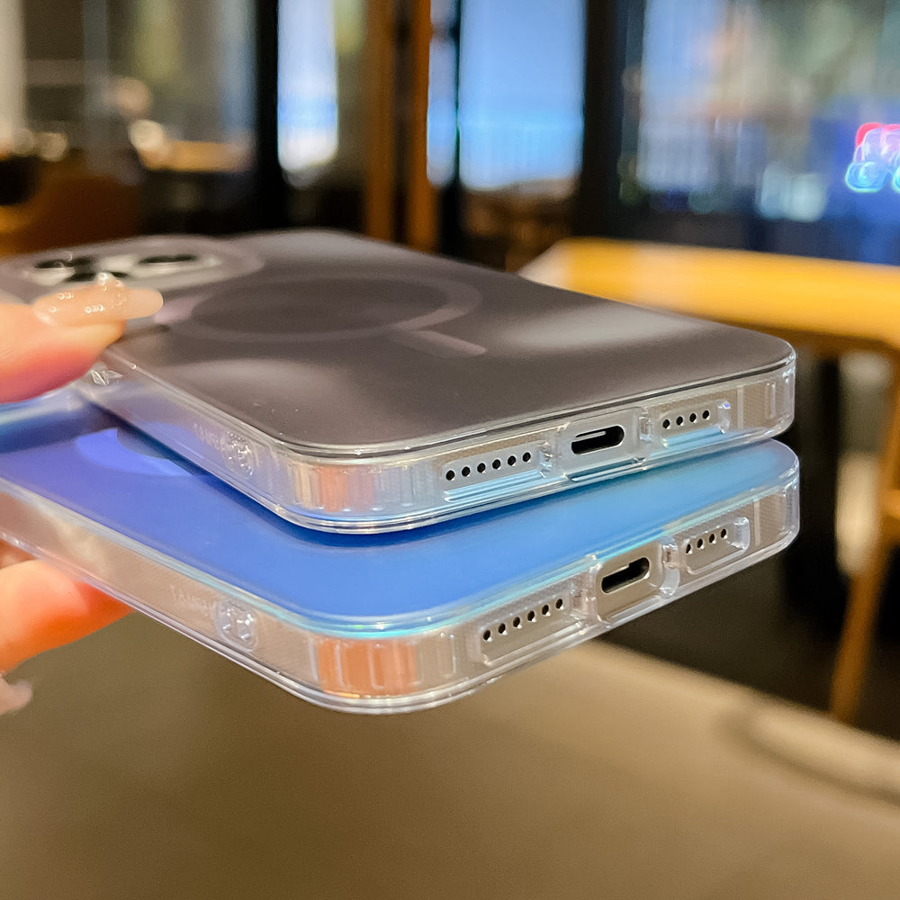 Omni Glow | Blue MagSafe Phone Case Grip Set