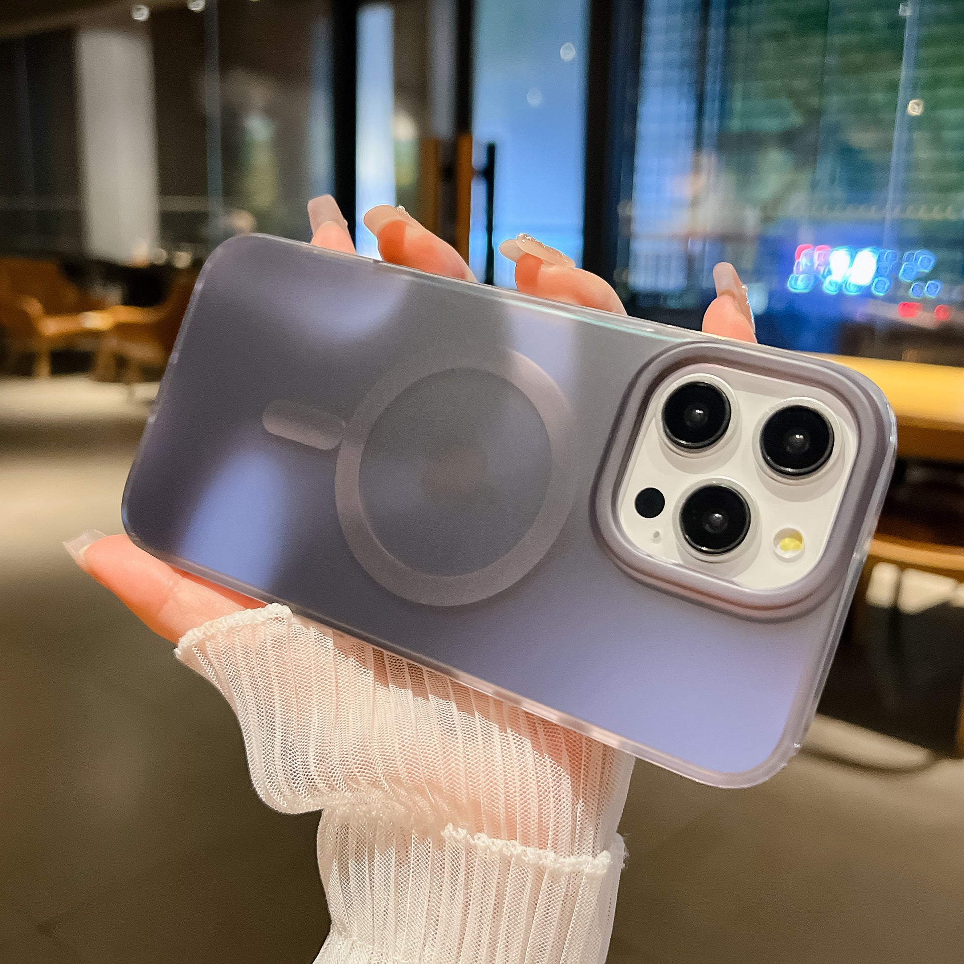 Omni Glow | Black MagSafe Phone Case Grip Set