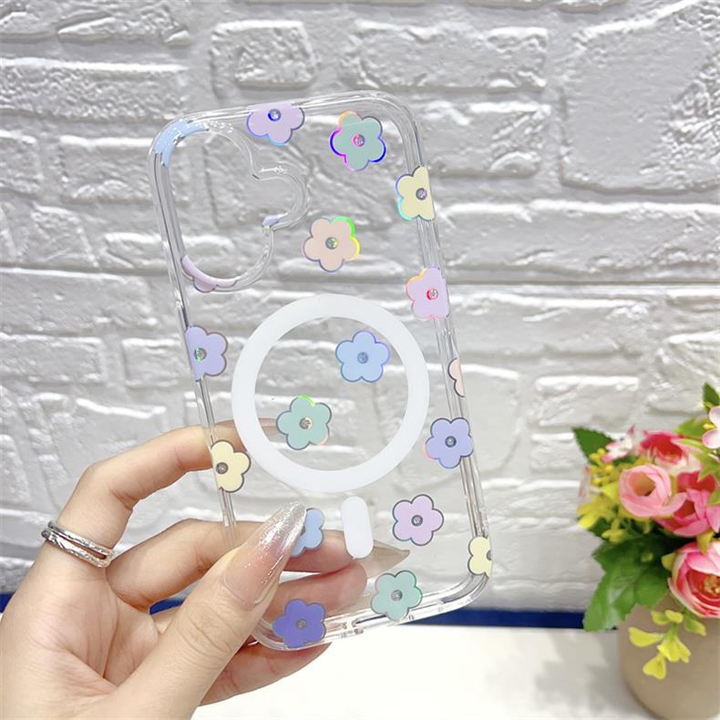 Laser Bloom | Flower MagSafe Phone Case Grip Set