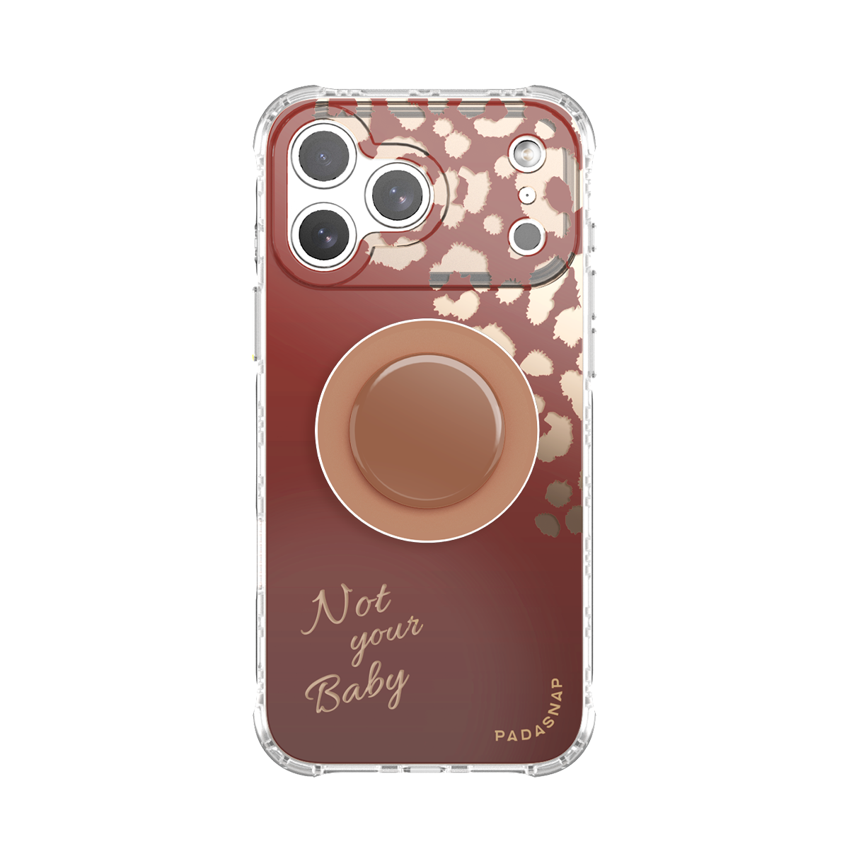 Not Your Baby Brown MagSafe Phone Case Grip Set