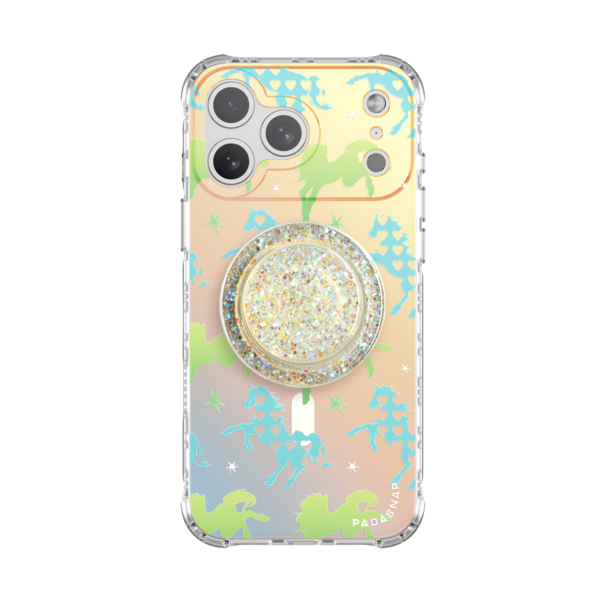 Pony Hugs Green MagSafe Phone Case Grip Set