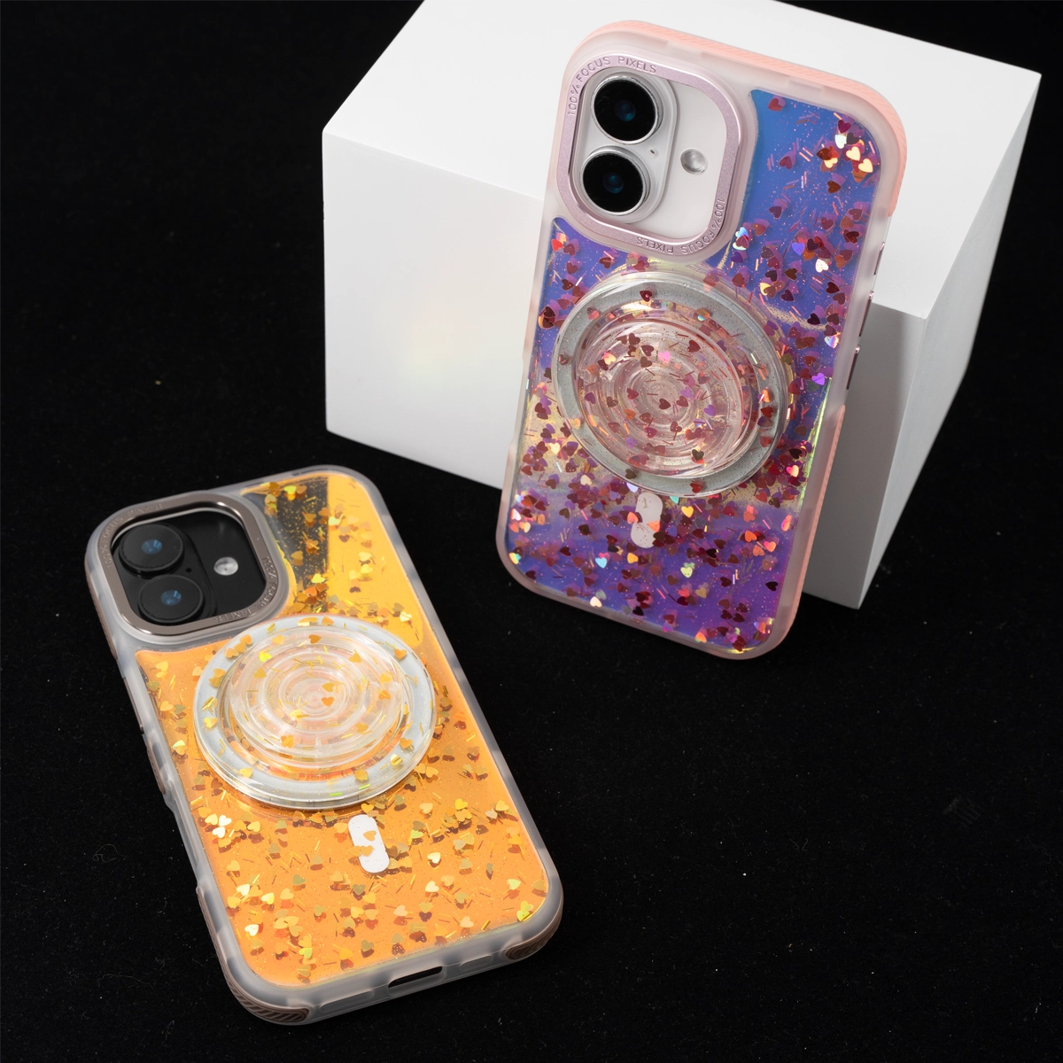 Laser Heart | MagSafe Phone Case Grip Set