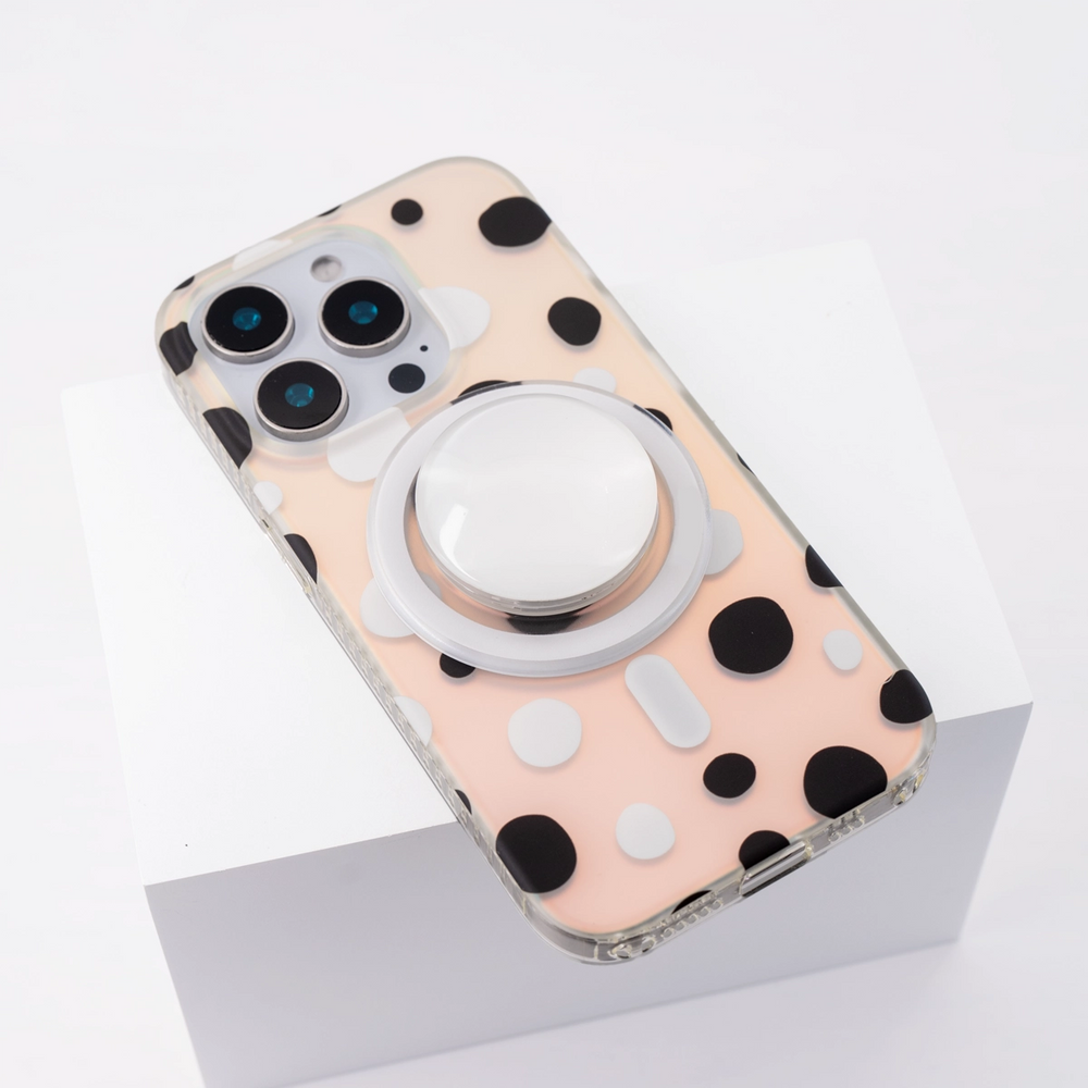 LolliLoop | White MagSafe Phone Case With Grip