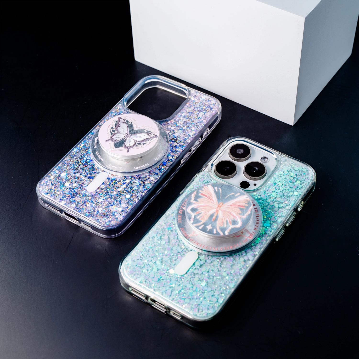All That Glitter | Butterfly MagSafe Phone Case Grip Set