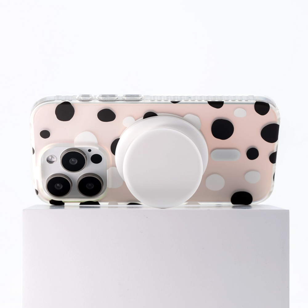 Opalescent Polka Dot | MagSafe Phone Case With Grip