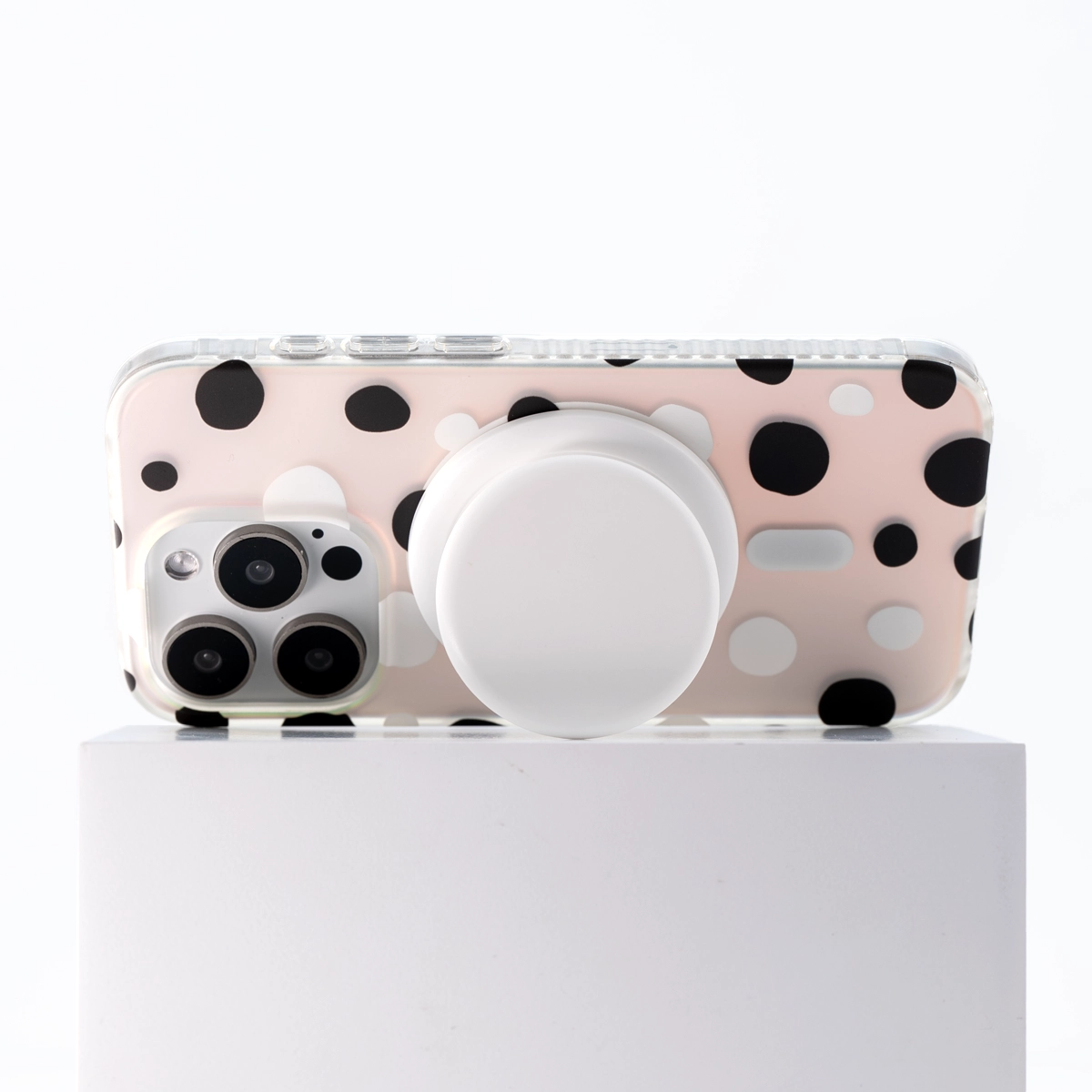 Opalescent Polka Dot | Rainbow MagSafe Phone Case With Grip