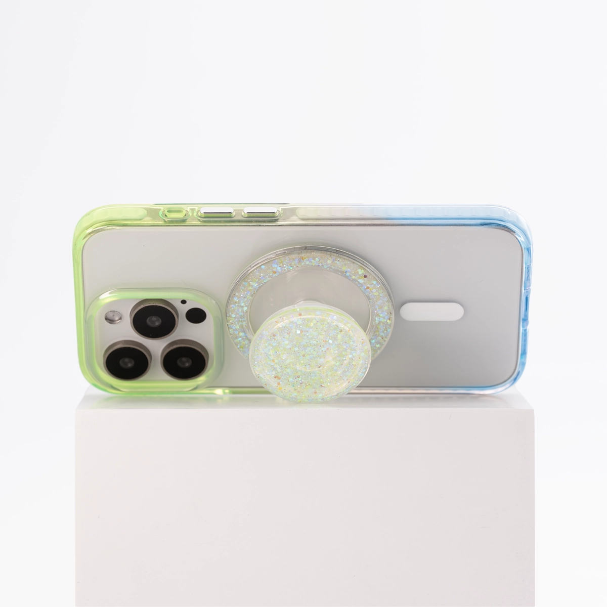 GlitzEdge | Pink MagSafe Phone Case Grip Set