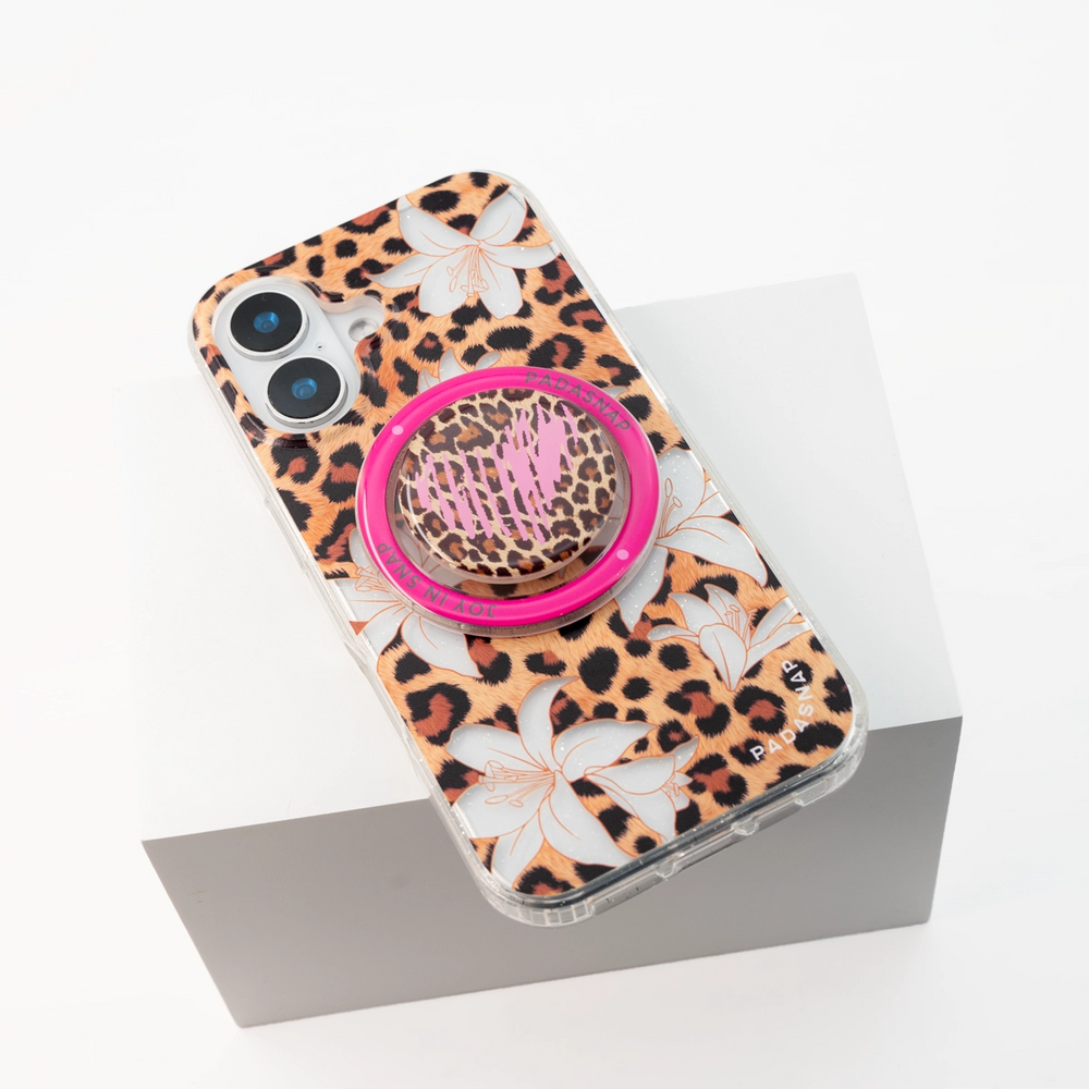 Sassy Jungle | Pink MagSafe Phone Case Grip Set