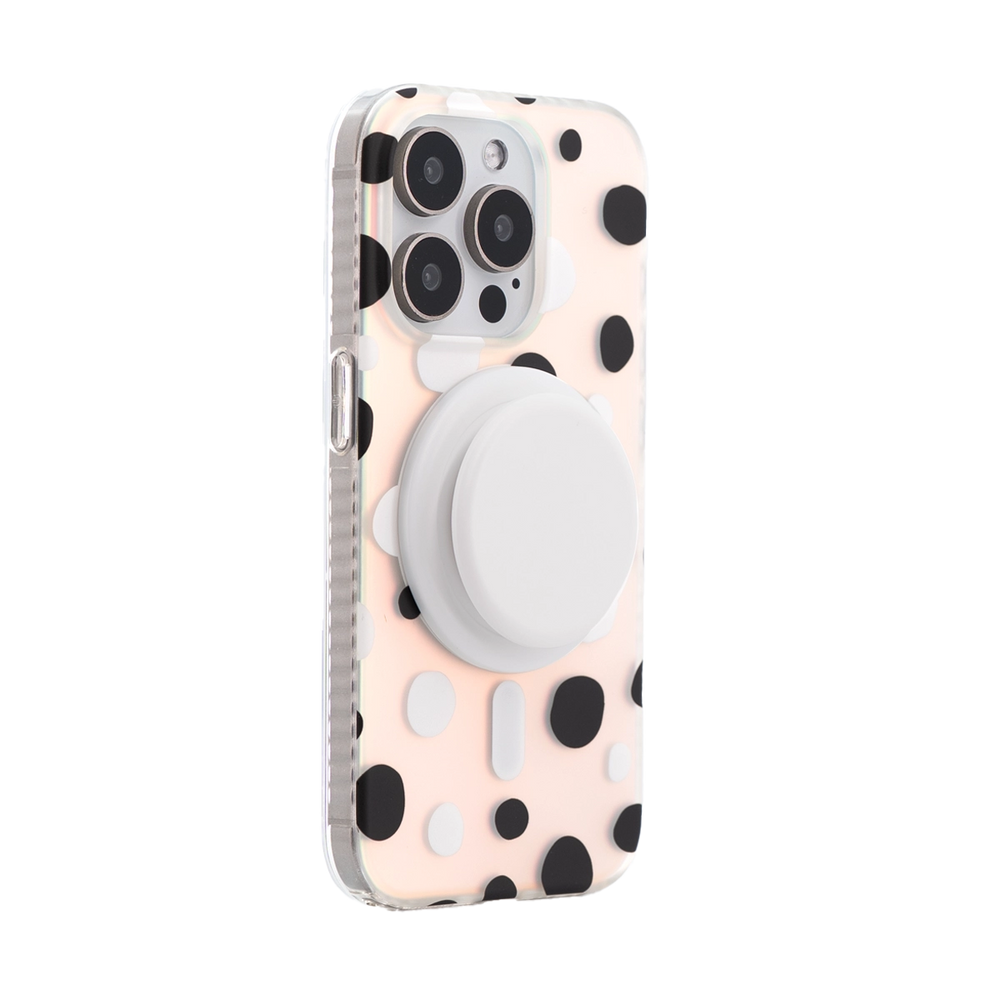 Opalescent Polka Dot | MagSafe Phone Case With Grip