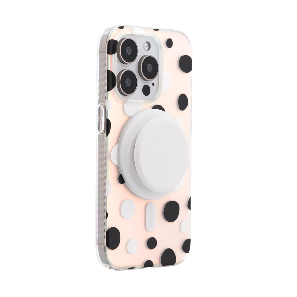 Opalescent Polka Dot | Rainbow MagSafe Phone Case With Grip