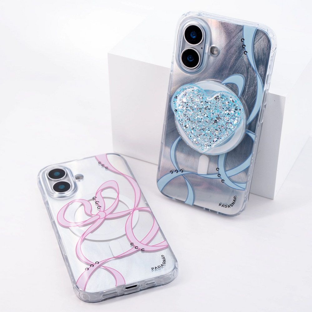 Starry Ribbons | Blue Radiation MagSafe Phone Case Grip Set