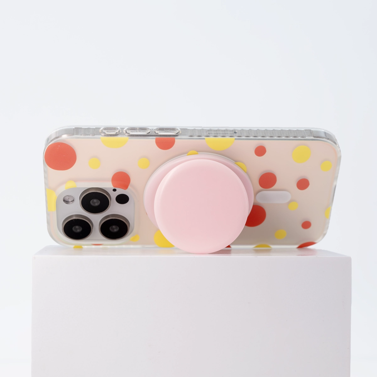 Opalescent Polka Dot | Rainbow MagSafe Phone Case With Grip