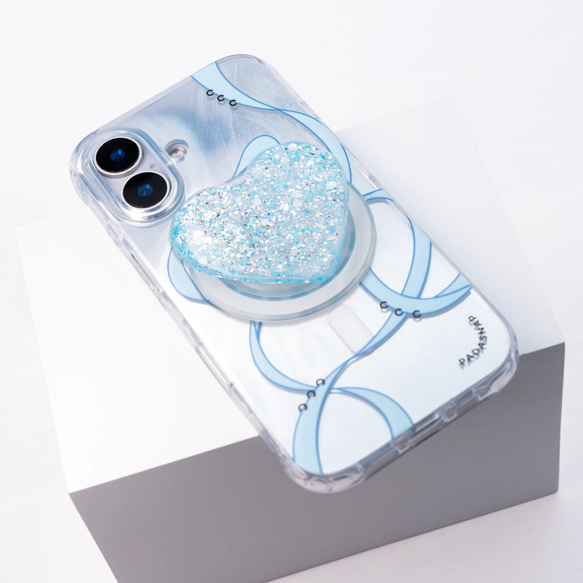 Starry Ribbons | Blue Quicksand MagSafe Phone Case Grip Set