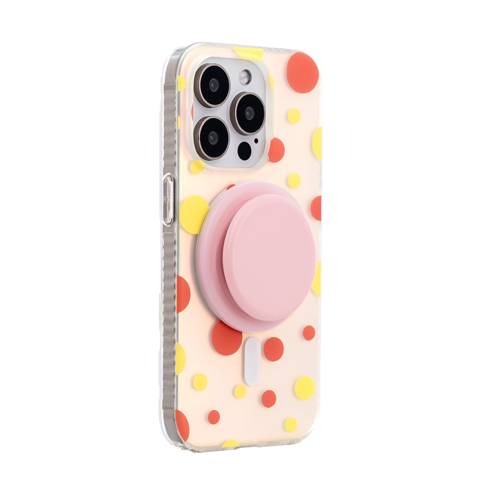 Opalescent Polka Dot | MagSafe Phone Case With Grip