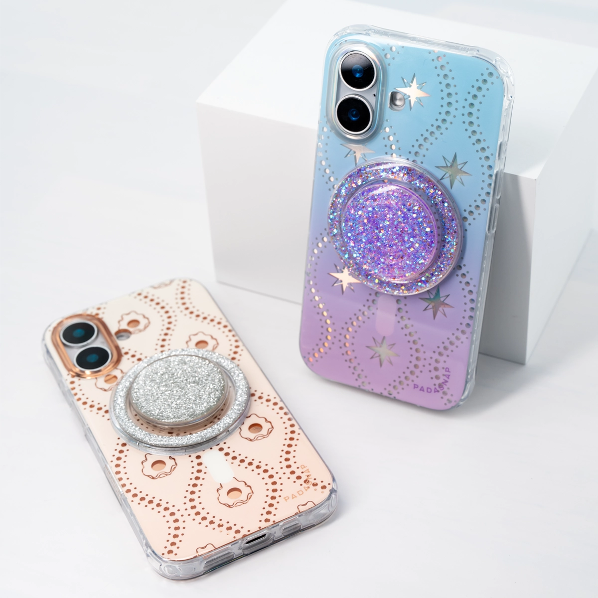 Starlit Charm | Pearl MagSafe Phone Case Grip Set
