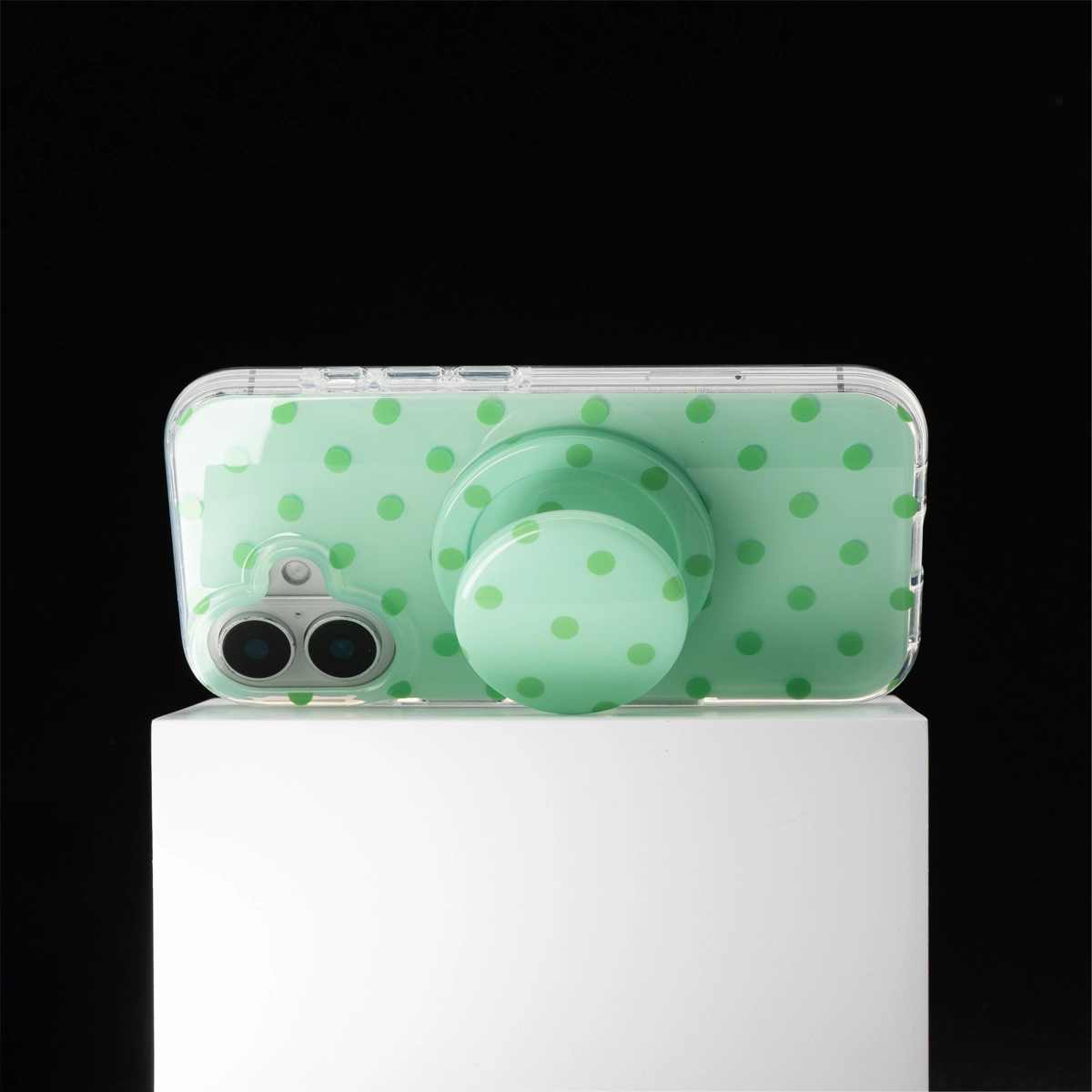 SugarRush Polka Dot | Green MagSafe Phone Case Grip Set