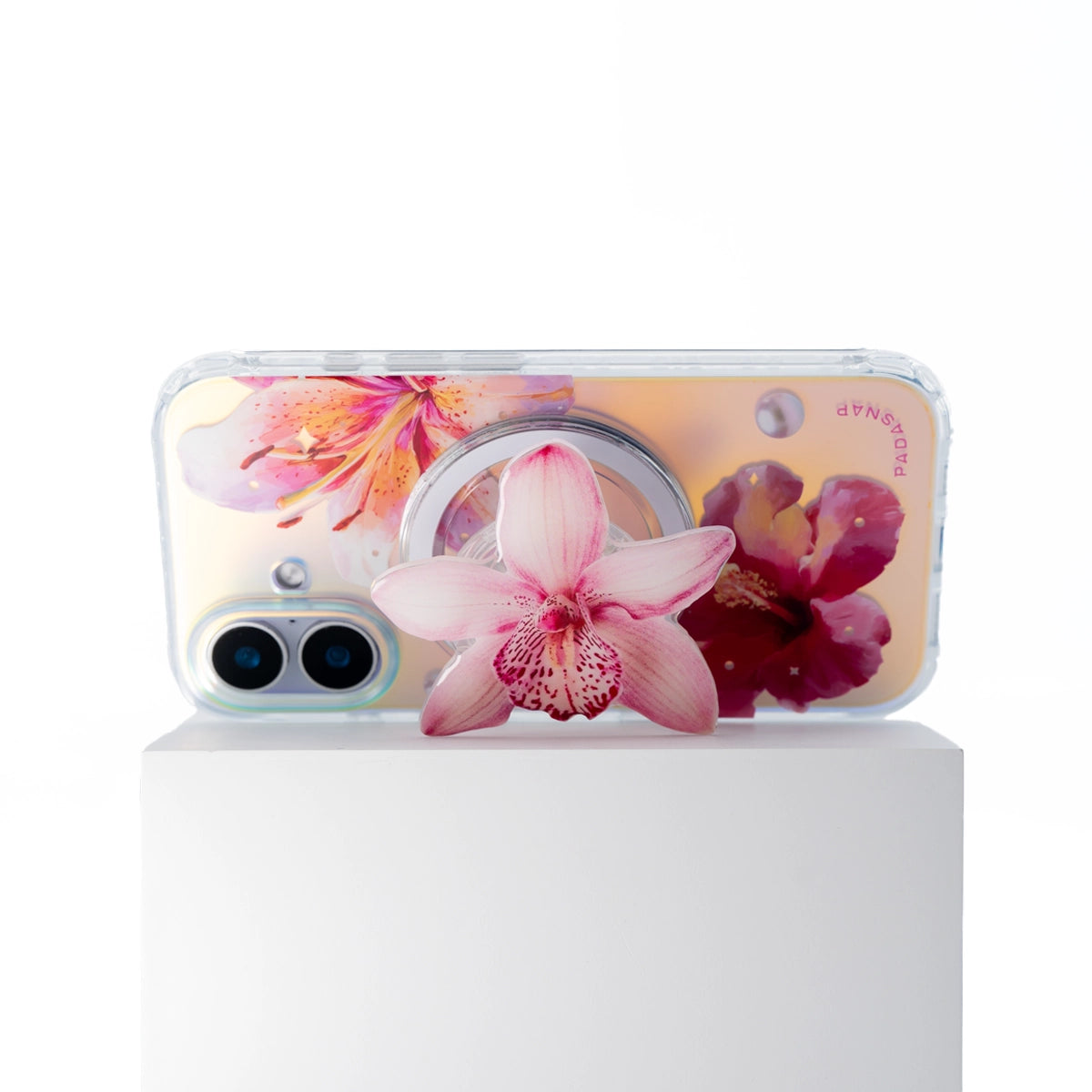 GlamFlora | Pink MagSafe Phone Case Grip Set