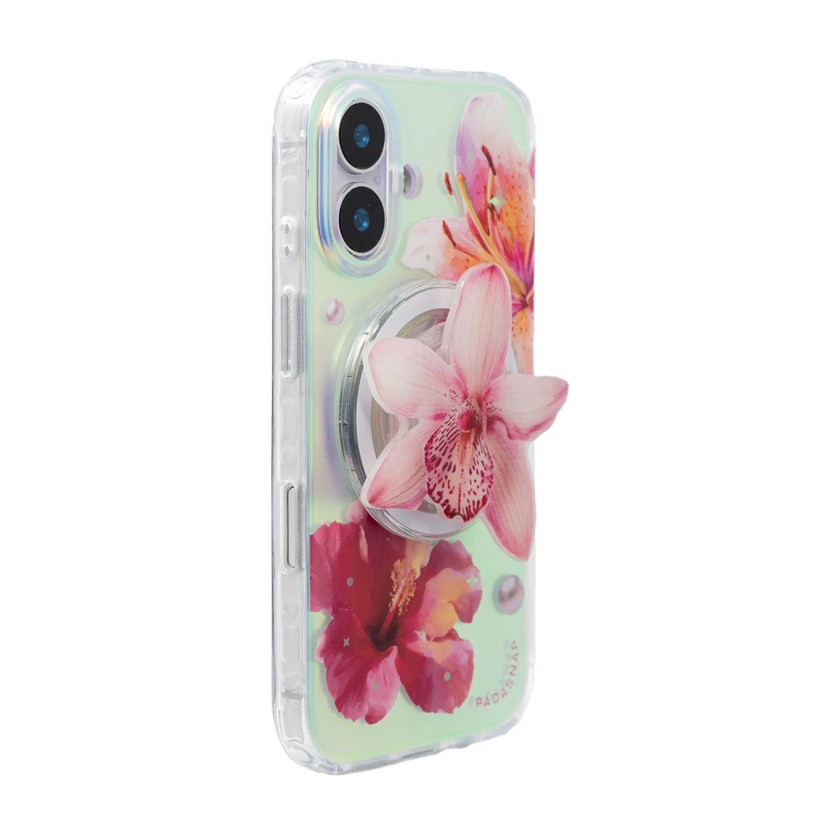 GlamFlora | Pink MagSafe Phone Case Grip Set